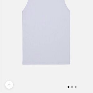 Kuwallatee White Ribbed Tank Top S